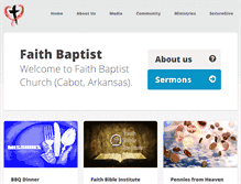 Tablet Screenshot of fromthepastor.faithcabot.org