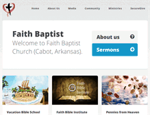 Tablet Screenshot of faithcabot.org